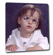 Young blind child