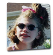 Young blind girl