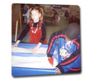 Preschoolers at the sand table